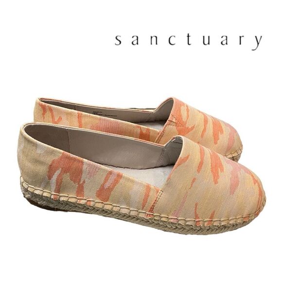 SANCTUARY Havana Orange Slip-On Women's Espadrille Flats NEW 8.5 - Picture 1 of 6